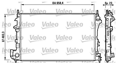 Valeo Kühler, Motorkühlung 732879 | Kompatibel mit: CADILLAC BLS, HYUNDAI GRAND SANTA FÉ, OPEL SIGNUM CC, VECTRA C, VECTRA C Caravan, VECTRA C CC, SAAB 9-3