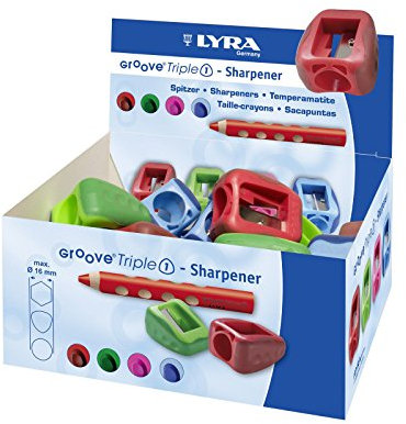 Lyra Spitzer / Anspitzer 'Groove Triple 1' (Farbe zufällig, 1 Stück)