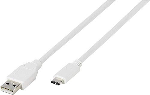 VIVANCO Kabel USB-A Type C USB 2.0, Weiss 1,2