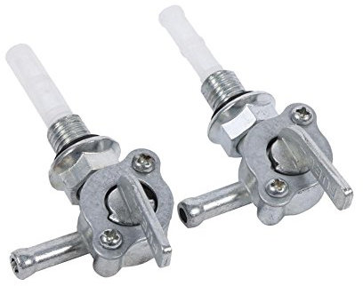 Keenso 2pcs Rubinetto a Benzina Rubinetto Serbatoio, Moto Interruttore Serbatoio del Carburante del Gas Rubinetto della Valvola