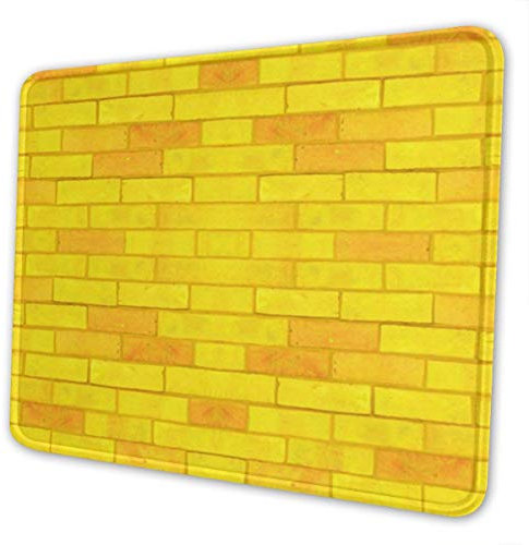 Tapis de souris Tye Dye Tapis de souris de jeu avec bords cousus Base en caoutchouc antidérapant pour ordinateur portable, bureau et maison 10 x 12 inch The Yellow Brick Road