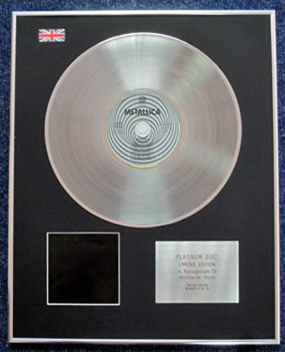 Century Music Awards - Metallica – Limited Edition CD Platinum LP Disc – The Black Album