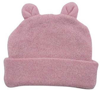 Dalle Piane Cashmere - Neugeborenen Mütze 100% Kaschmir - Farbe: Rosa