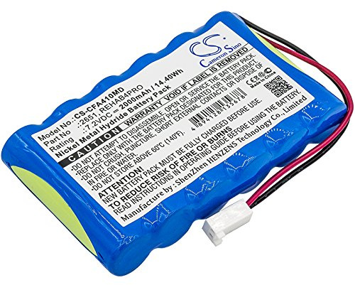 TECHTEK Batería 2000mAh Compatible con [Cefar] Activ 4, Bodymax Trainer (NGSF4), Myo 4, Rehab Pro sustituye 2651, REHAB4PRO FBA