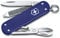 Victorinox Schweizer Taschenmesser, Klein, Classic SD Alox, Multitool, Swiss Army Knife, 5 Funktionen, Klinge, Nagelfeile, Blau