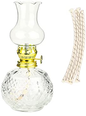 amanigo -Öllampenglas Kerosinlaterne - Klassische Hurrikan-Lampen für den Innenbereich (7 in)