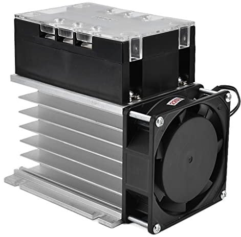 Halbleiterregler, AC380V 3-Phasen-Thyristor-Temperatur-Spannungs-Dimm-Steuergerät(TSR-80WA-H, with radiator)