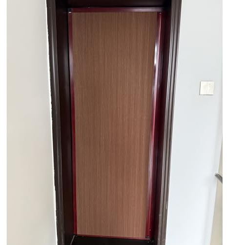AMUFJJ Bohrfreie Falttür Komplettset Mit Schloss Und Rahmen, wasserdichte Ziehharmonikatür & Zwischentüre Für Badezimmer/Schrank/Abstellraum, Einziehbare Falttür(W x H 100x190cm)