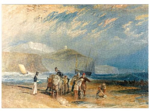 MyPuzzle Folkestone Harbour and Coast to Dover - Premium 1000 Teile Puzzle - MyPuzzle Sonderkollektion von Æpyornis