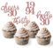 24 Stück Glitzer 30. Geburtstag Cupcake Topper Geburtstagsdeko von 1995 für 30 Geburtstagsfeier Zubehör Party Dekoration Kuchendekoration (Rose Gold)