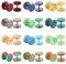 JeryWe 12 Pairs Fake Plug Camouflage Ohrringe Edelstahl Fakeplug Tunnel Ohrringe Piercing für Männer Frauen Ohrstecker Knopf Set Barbell Ohrstöpsel Ohrhänger