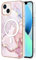 Knoowcase for iPhone 14 Case Magnetic Case, Wireless Charging Shockproof Silicone Phone Case Marble Slim Fit TPU Drop Protection Bumper Case for iPhone 14, Gold Marble