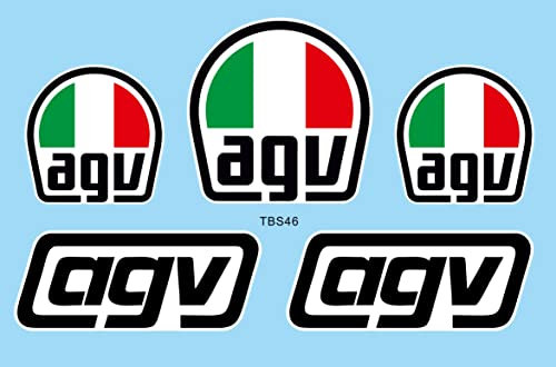 Generisch Stickers Aufkleber für AGV TBS46 Motorradhelm und Auto