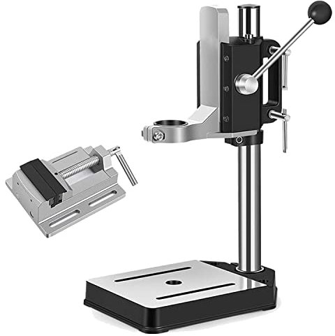 Multifunction Drill Press Floor Drill Stand, Adjustable Vertical Drill Press Stand, Electric Power Drill Press Workbench, Drills DIY Tool for Power Drills with a Collar Diameter of 43 mm or 38 mm