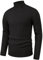 Sailwind Mens Jumpers Cable Knitted Turtleneck Sweater Casual Soft Pullover Sweaters for Men (Dark Grey, L)