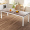 Tribesigns Esstisch, Industrieller Küchentisch für 4–6 Personen, 200 x 70 x 75 cm Rechteckiger Esstisch für Esszimmer, Küche, Wohnzimmer, mit robusten Metallbeinen, Eiche