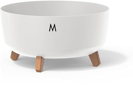 Macetero con patas insertado para flores, maceta para hierbas (blanco, M - 28,5 cm)