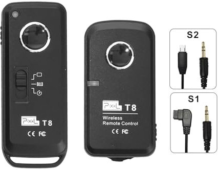 Kamera Fernauslöser Fernbedienung Kabellose S1/S2 Kompatibel mit Sony a7, a7II, a7IV, a6300, a6400, a6500, a99, a99M2, a77, a77M2, a580, a560, a550, a500, a350, RX10M2