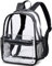 Transparenter Mini-Rucksack für Stadionveranstaltungen, 30,5 x 30,5 x 15,2 cm, klein, transparent, Kunststoff, durchsichtig, für Konzerte, Arbeit, Schwarz-transparent 2, Mini, modisch