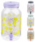 Murago - Getränkespender mit Zapfhahn ca. 3,7 Lila - Zitronen Flieder Wasserspender Kindergeburtstag Kunststoff Limonade Motiv Karaffe hervorragend für Kinder Matschküche Plastik Outdoor