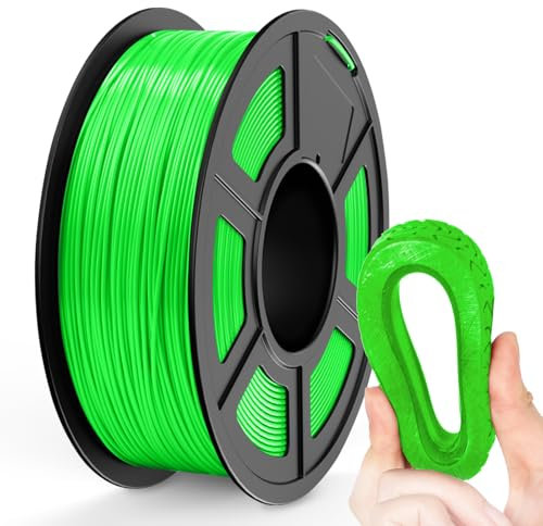 TECBEARS TPU Filament 1.75mm 1KG Grün, TPU 95A 3D Drucker Filament, Flexible Filament TPU, Maßgenauigkeit +/- 0,03, 1kg 1 Spule, Grün