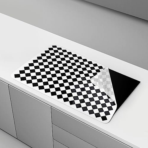 Plomevry Large Silicone Induction Hob Protector Mat 78x52cm, Multifunctional Hob Cover Mat Cooktop Scratch Protector