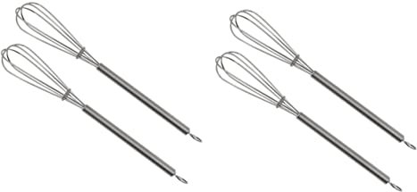 COLLBATH 4stücke Edelstahl Haarfärbe-rührbesen Professioneller Handmixer Für Salon Und Zuhause Rostfrei Und Leicht Zum Mischen Von Haarfarbe Und Creme