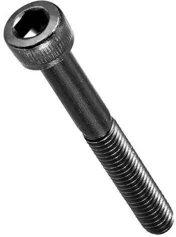 METALLIXITY Tornillos de Cabeza Cilíndrica con Hexágono Interior (M5-0.8x40mm) 50pcs, Acero al Carbono Allen Tornillo de Cabeza Hexagonal Métrico - Grado de Máquina 12.9 Rosca Completa, Negro