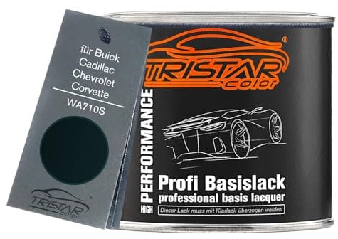 TRISTARcolor Autolack Dose spritzfertig für Buick/Cadillac/Chevrolet/Corvette WA710S Opus Green/Ebony Green Basislack 0,5L