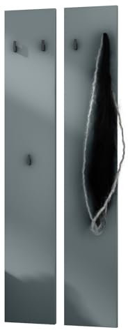 Vladon Wandpaneel Enigma 140, Made in Germany, Garderobenpaneel bestehend aus 2 Paneelen, Fjord Grün (je 24 x 140 x 2 cm)