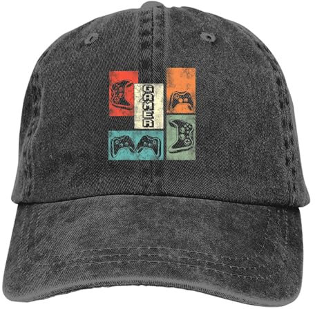 ORURYRTW Hüte sind warm und stilvoll Lustige Zocker Sprüche Retro Gaming Classic Baseball Cap Männer Hüte Frauen Visier Schutz Snapback Gamer Gaming Controller Caps