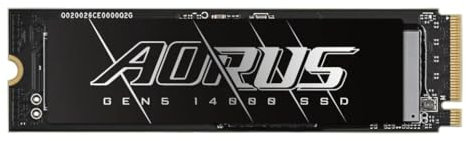 Gigabyte Aorus Disque SSD M.2 Gen5 14000 1 to (PCIe Gen 5.0 x4/NVMe 2.0)