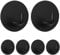 6 Pack Adhesive Hooks, Black Heavy Duty Towel Hook Stick On Hooks Wall for Bathrooms Door Hook Hangers Coat Hooks for Kitchen Home (Black)