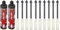 Schwerlast-Befestigungsset M12 mit ZULASSUNG - 10x 12x220mm EDELSTAHL Ankerstangen + 2x Liquix Pro 1 + 10x 20x130mm Siebhülsen, Montagesets M6-M16 (Edelstahl A4, M12 x 220mm)