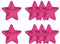 YELARXI Sequin Star Iron on Patches Embroidered Sew Sequin Glitter Patch Appliques, 2.8x2.8 Fit for DIY Shoes Hats Backpacks Clothing Repair - (8 Pack, Rose)