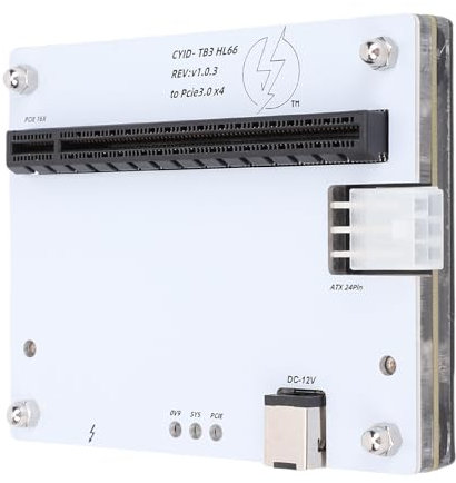 Plyisty External Gpu Dock Enclosure Fit for USB 4.0, PCIe 16X Slot Mini EGPU Enclosure PCIe 16X Connector, External Graphics Card Dock with 1m Data Cable