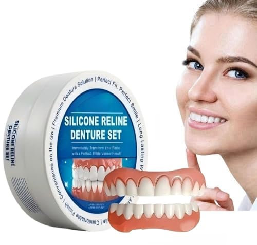 Silicone Reline Denture Set - Lightweight Nursing Braces, Soft Denture Silicone Reline Kit