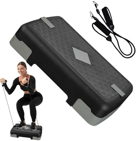 Patifirst Stepper d'Exercice, Marchepied D'Entraînement Pratique Pour Exercices De Jambes, Plateau Réglable Pour Maison Salle de Sport Fitness