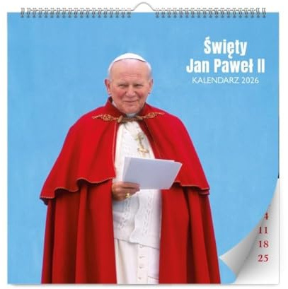 Kalendarz 2026 – Jan Paweł II Polski Kalendarz 2026 Terminarz Datownik