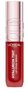 L'Oréal Paris Lip Tint Hyaluron Lip Stain Serum 420 Le Rouge Paris | With Hyaluronic Acid, Up To 2x More Hydrated Lips, 12-Hour Longwear, Hydrating Lip Tint, Cheek Stain