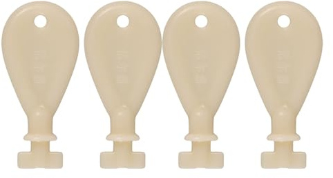 Cabilock 4pcs Toilet Paper Dispenser Keys Heavy Duty Plastic Replacement for Paper Towel Holders Commercial Bathroom Unlock Tool Portable and Versatile