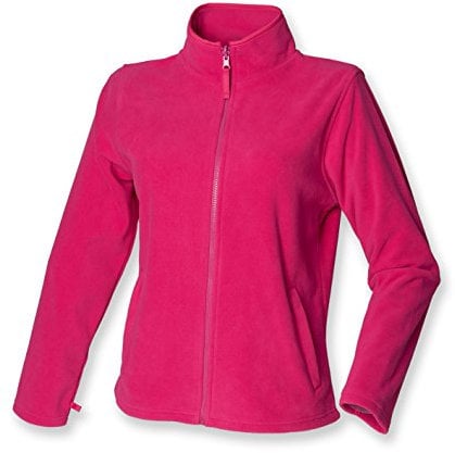 Henbury ladies micro fleece jacket Fuchsia 14