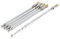 sourcingmap Universal Telescopic Telescoping Antenna, 180 Degree 11cm-32cm Length 5 Sections Aerial Control Receiver for AM FM Radio Equipment, Television, Silver Tone 5 Pcs Stainless Steel