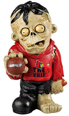 NCAA Unisex Harz Thematische Zombie Figur mit Fußball, Unisex, Zombie Figurine, Teamfarbe, Einheitsgröße