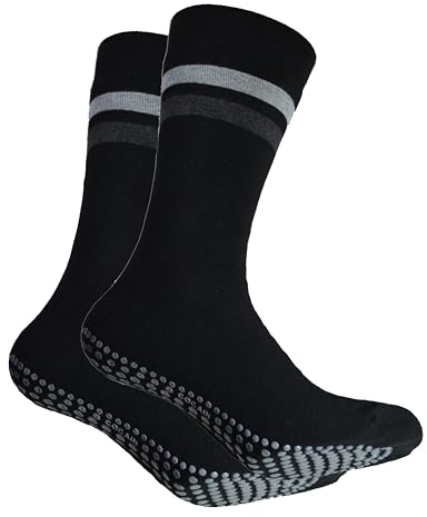 Cocain underwear 2 oder 4 Paar warme ABS-Anti-Rutschsocken in marine, schwarz oder anthrazit Grössen 35 bis 50 ohne einschneidenden Gummirand