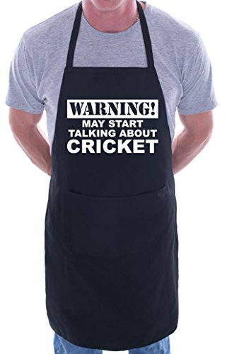 Print4U May Start Talking About Cricket BBQ Cooking Funny Novelty Apron