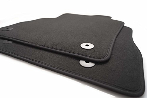 kh Teile Fußmatten passend für Caddy 3/4 Premium Velours Qualität 2-teilig vorn schwarz