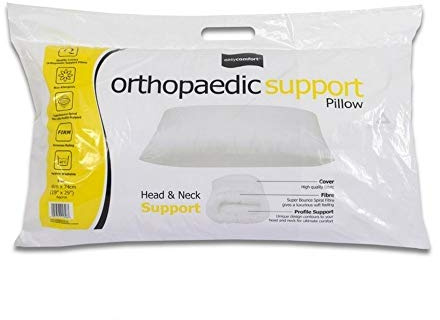 Easy Comfort Orthopaedic Support Pillow (One Size) (White)