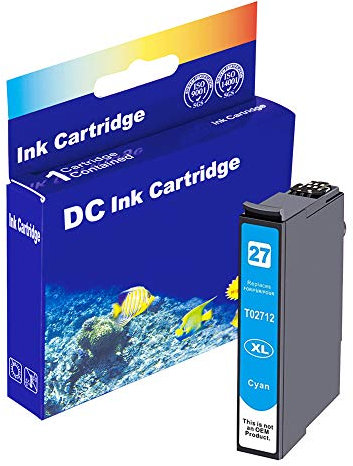 1x Cyan Druckerpatrone kompatibel zu Epson T2712 Workforce WF-3600 Series WF-3620 DWF WF-3620 WF WF-3640 DTWF WF-7110 DTW WF-7600 Series WF-7610 DWF WF-7620 DTWF