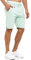 Indicode Herren Cuba Chino Shorts mit 5 Taschen aus Baumwollgemisch | Bermuda Sommershorts für Männer Surf Spray, XXL